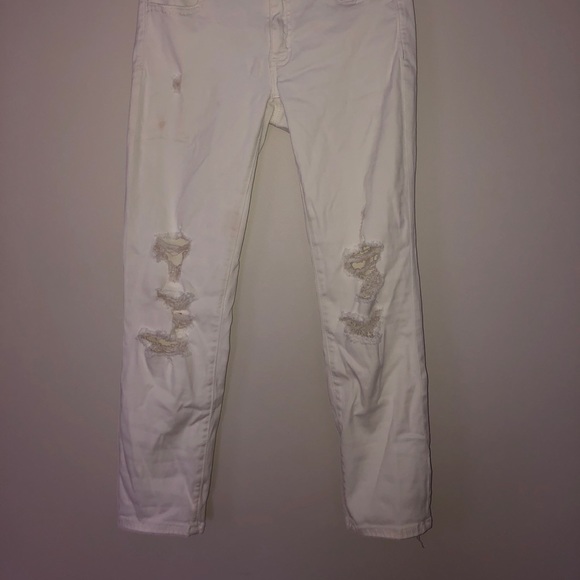 AE white ripped capris jeans - Picture 2 of 5